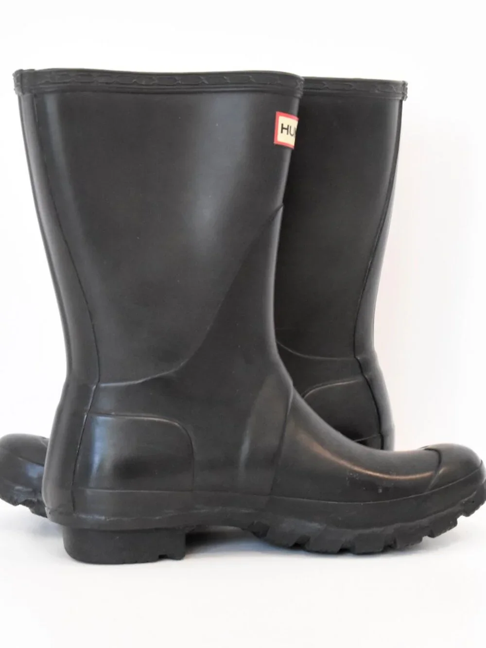 Hunter Original Short Rain Boots Black Waterproof Women's US 7 UK 5